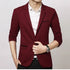 Slim Fit Men's Casual Blazer Business Suit Coat Gentleman Autumn Style